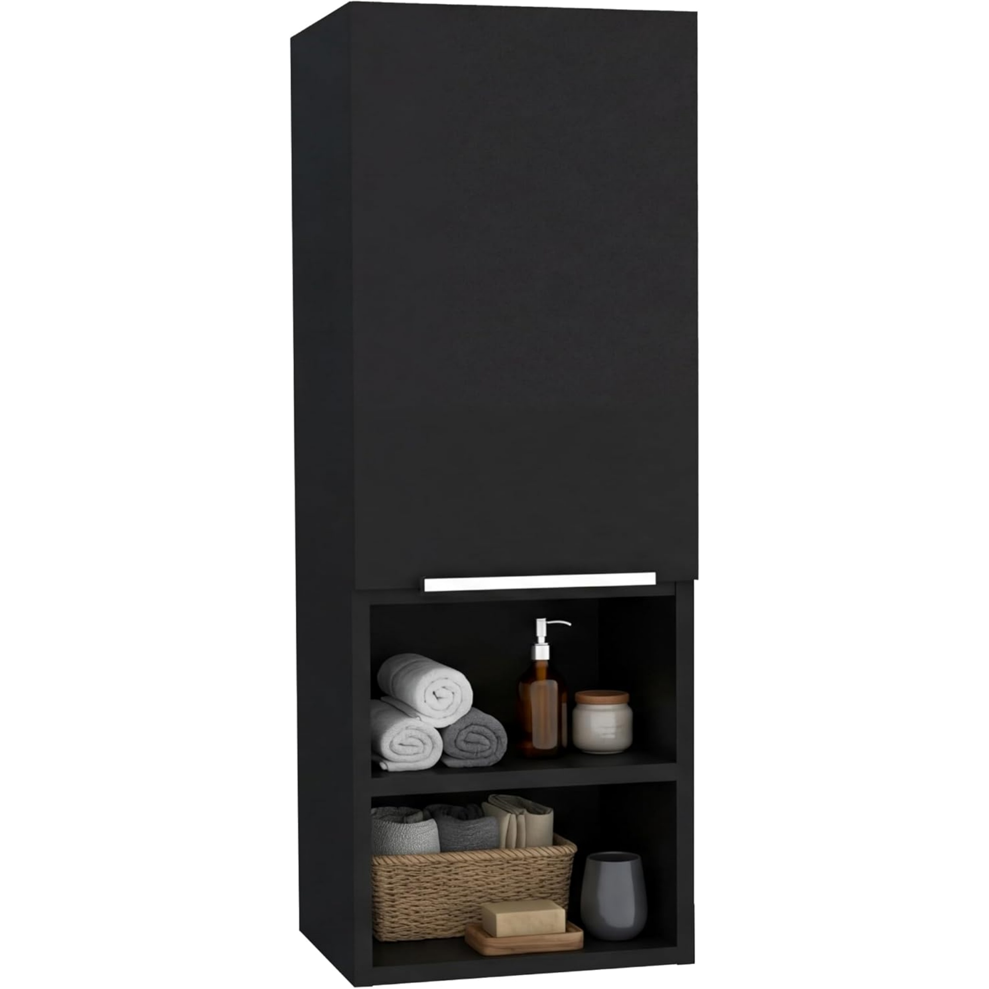Interior Design Open Space - Mila Bathroom Cabinet with Single-Door Compartment,