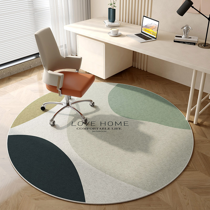 Printed Rug Abstract - Modern Abstract Round Rug Flannel Printed