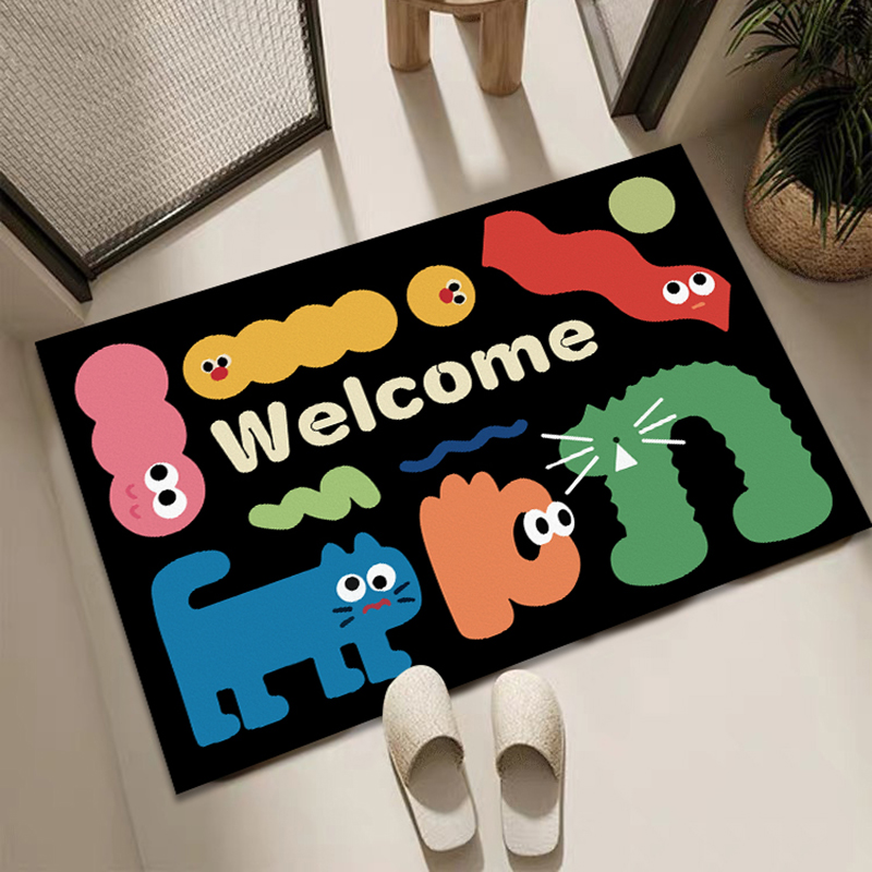 Cute Cartoon Abstract Monster  - Printed Rug Abstract のレビューと価格