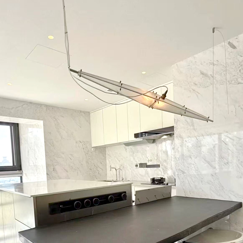 LED Glass Chandelier Minimalis - Interior Design Hall のレビューと価格