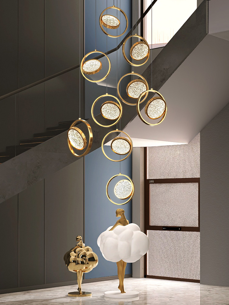 Modern LED Ring Chandelier Int - Interior Design Hall のレビューと価格
