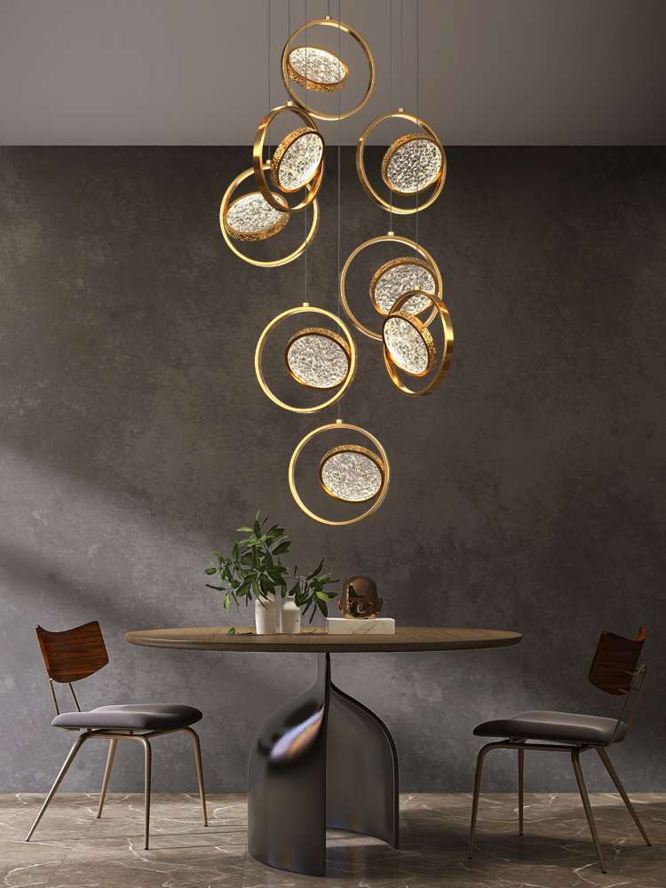 Modern LED Ring Chandelier Int - Interior Design Hall のレビューと価格