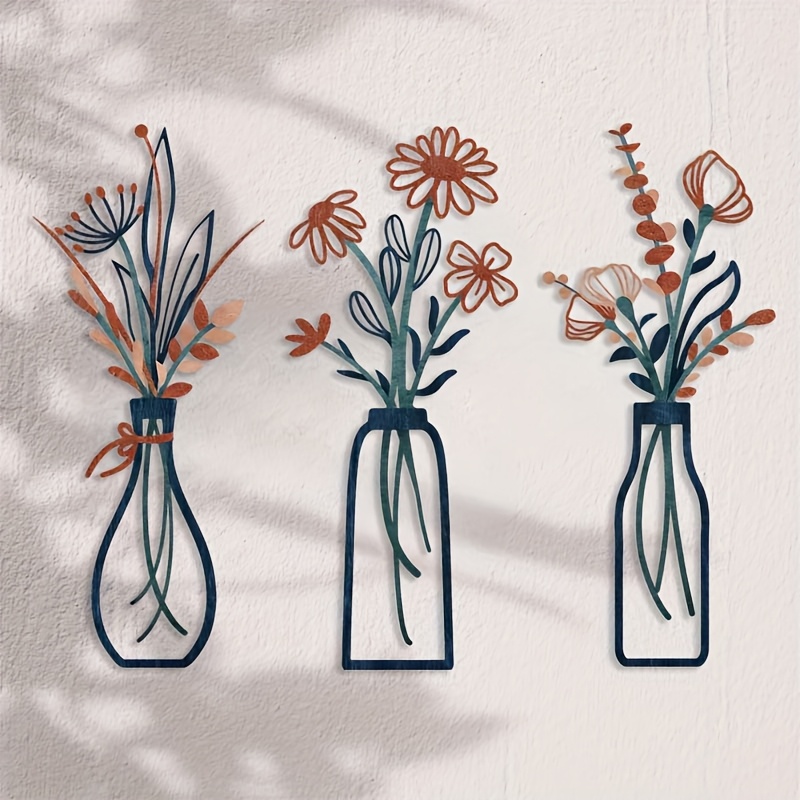 3 Large Floral Wall Art Sculpt - Interior Design Home のレビューと価格