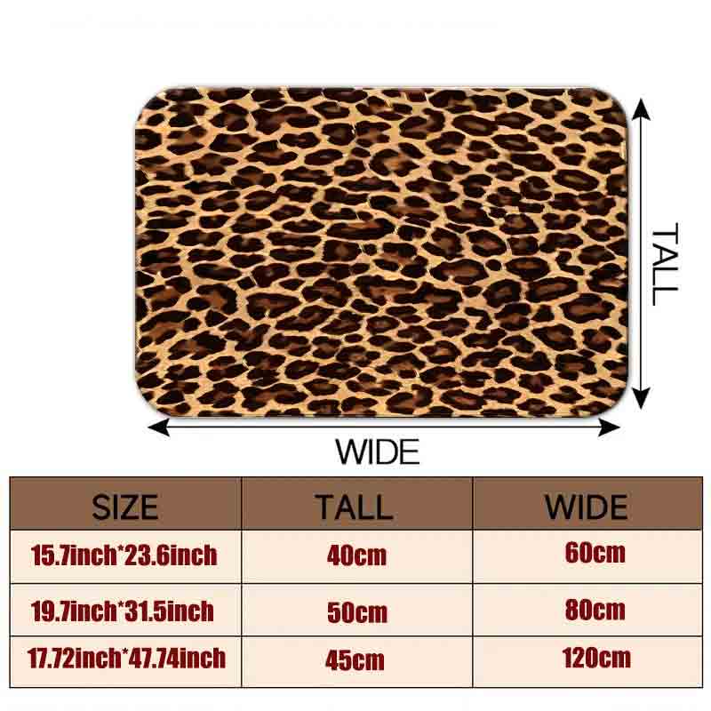 1pc flannel floor matLeopard P - Printed Rug Abstract のレビューと価格