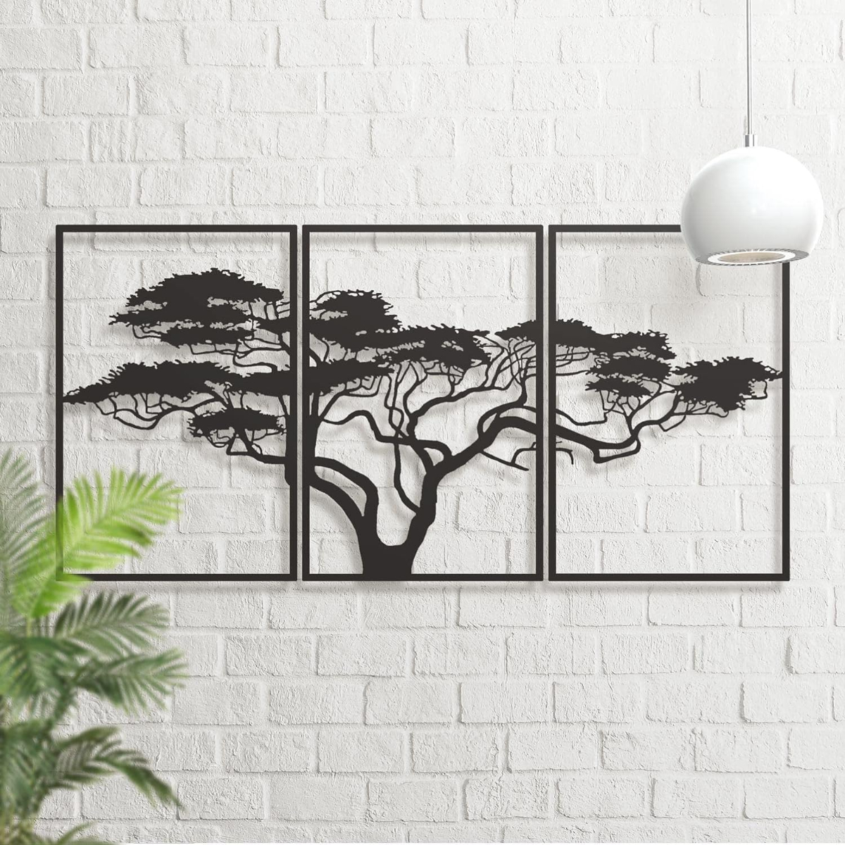 3pcs Black Metal Wall Art Deco - Interior Design Modern のレビューと価格
