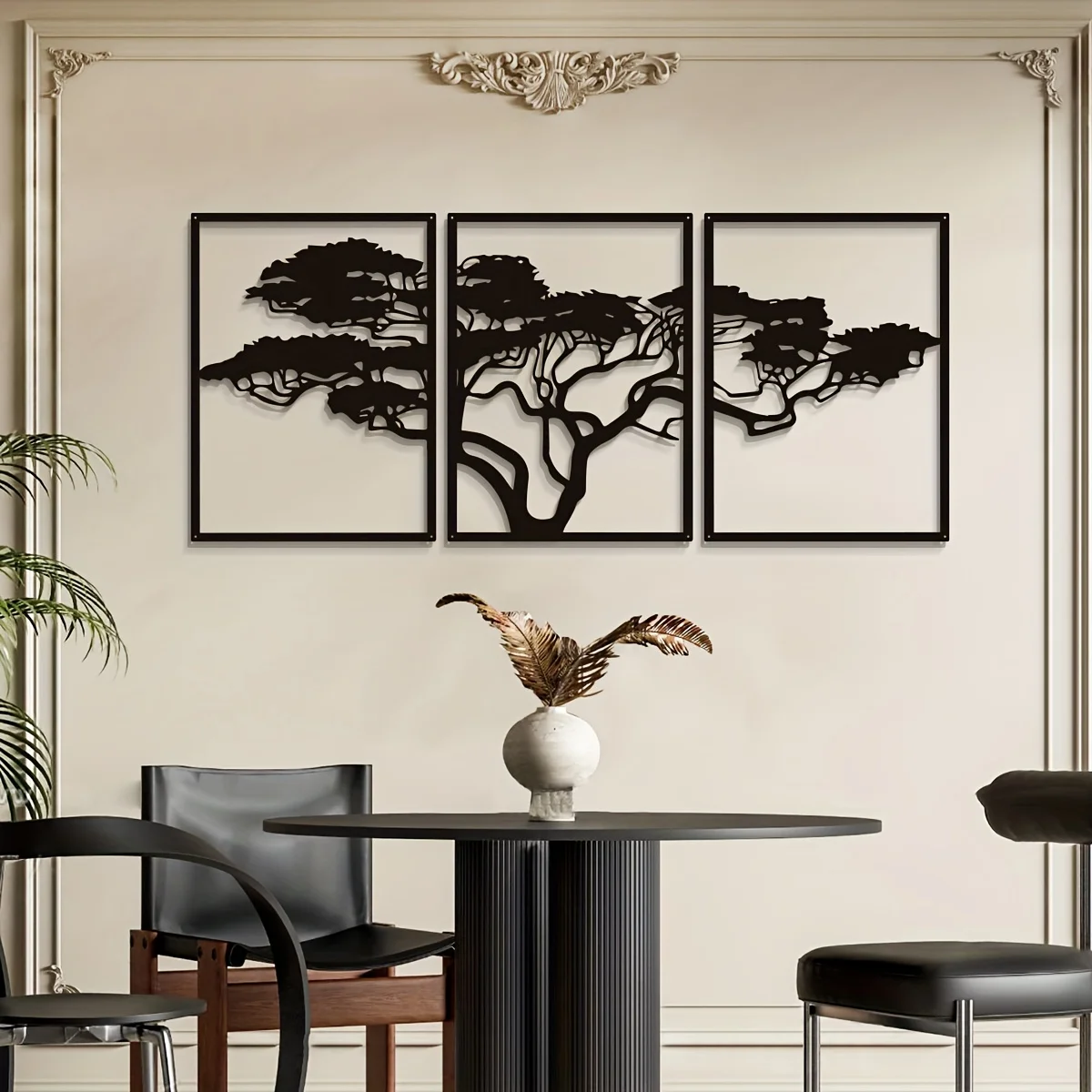 3pcs Black Metal Wall Art Deco - Interior Design Modern のレビューと価格
