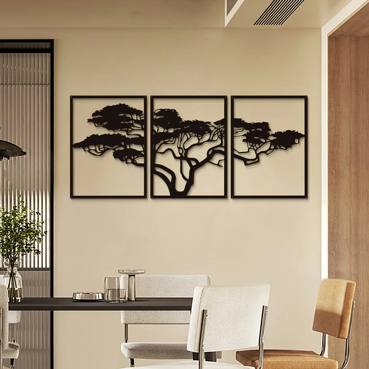 3pcs Black Metal Wall Art Deco - Interior Design Modern のレビューと価格