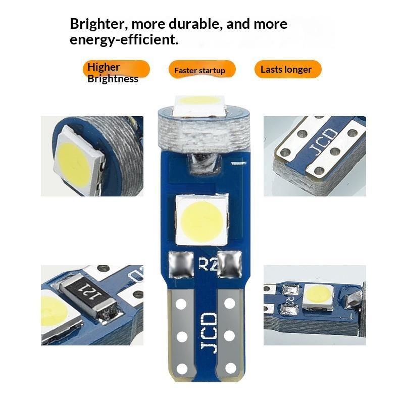 10Pcs T5 Led Bulb Canbus W3W 7 - Interior Design Icon のレビューと価格