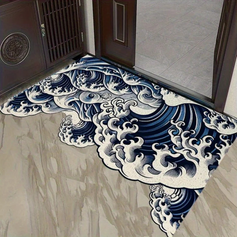 VIKAMA Abstract Wave Design Ru - Printed Rug Abstract のレビューと価格