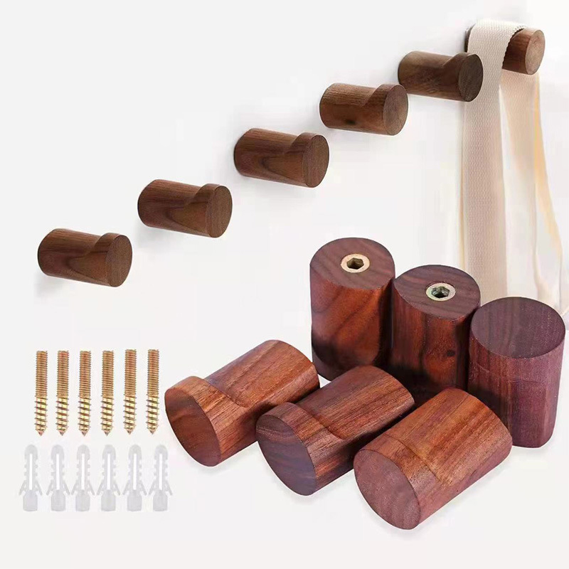 Beech Wood Black Walnut Hook M - Interior Design Home のレビューと価格