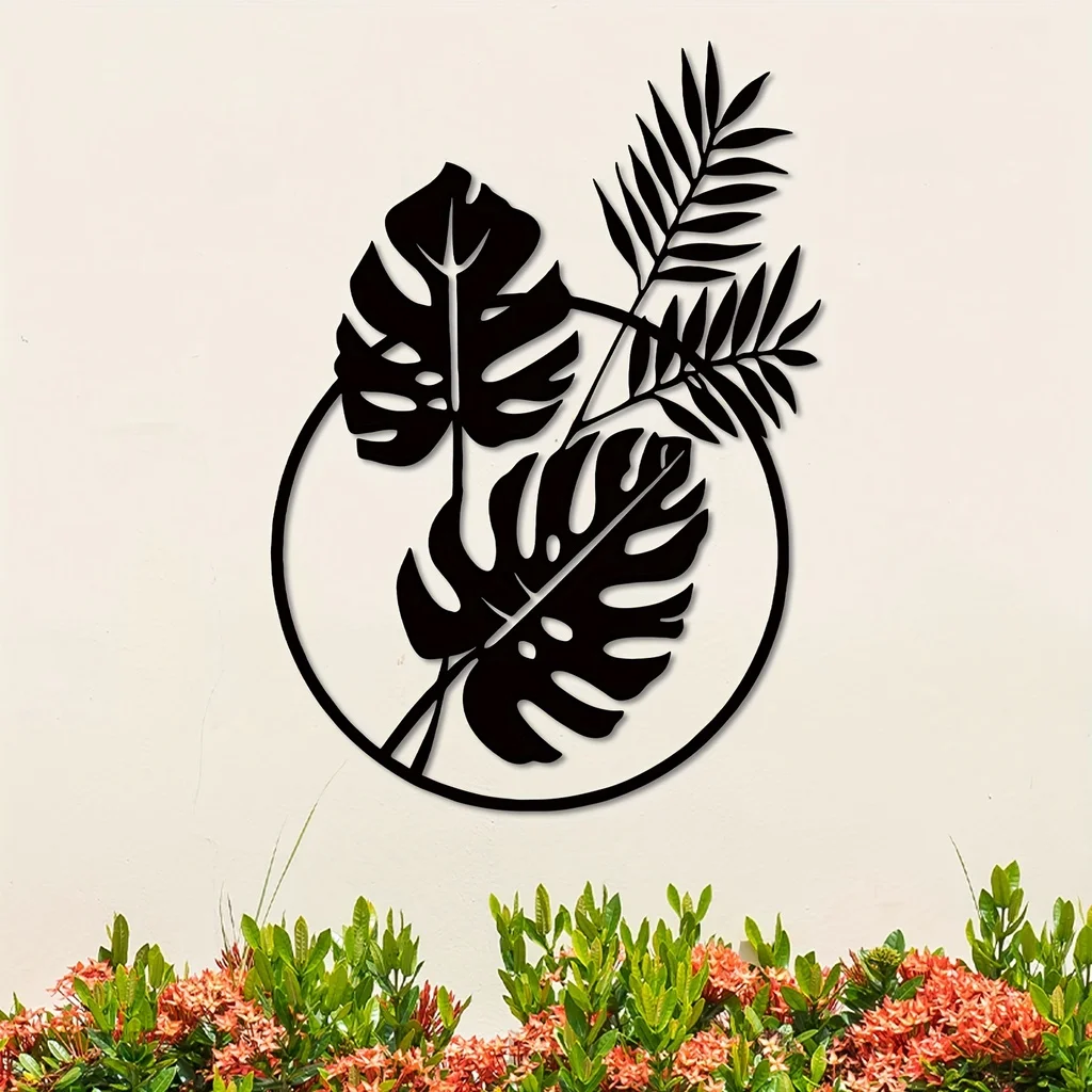 CIFBUY Palm Leaf Metal Wall Ar - Interior Design Modern のレビューと価格