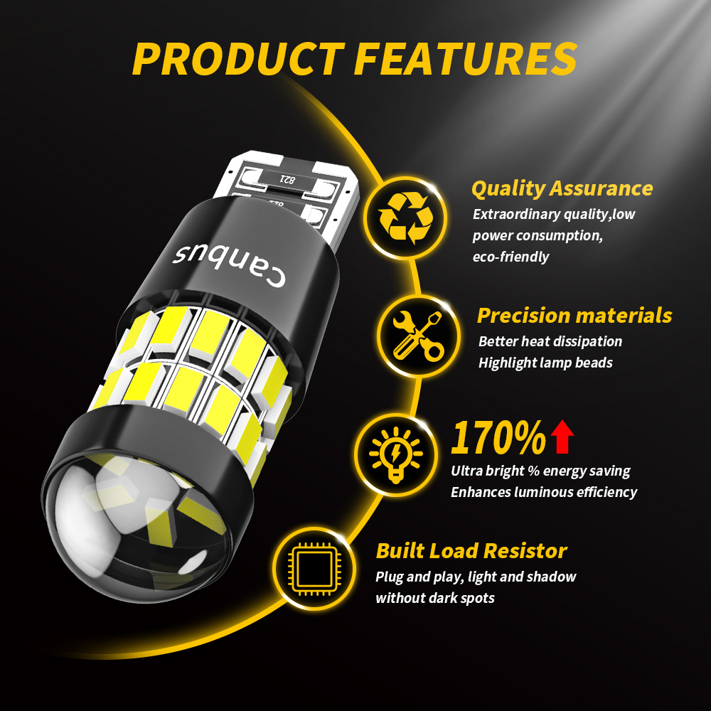 DXZ 2PCS W5W T10 LED Bulbs Len - Interior Design Icon のレビューと価格