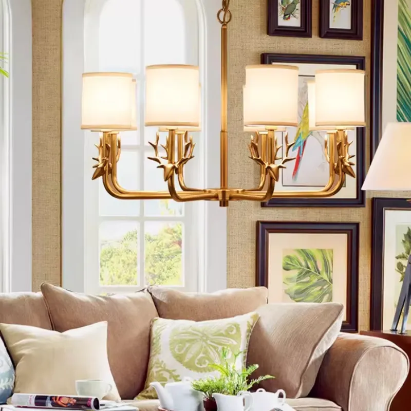Copper Chandelier for Living R - Interior Design Hall のレビューと価格