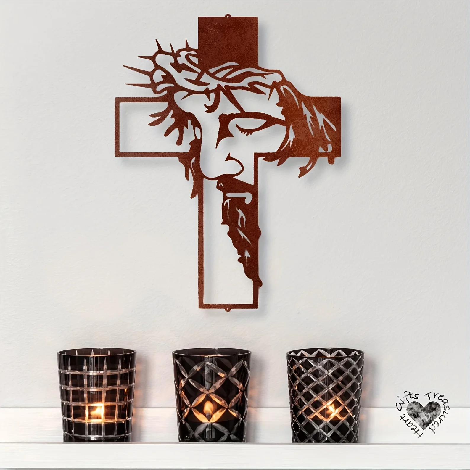 1set Metal Cross Sign Wall Art - Interior Design Modern のレビューと価格