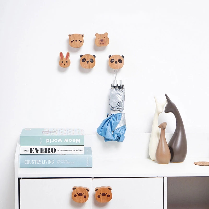 Wooden Cute Animal Coat Hook S - Interior Design Home のレビューと価格