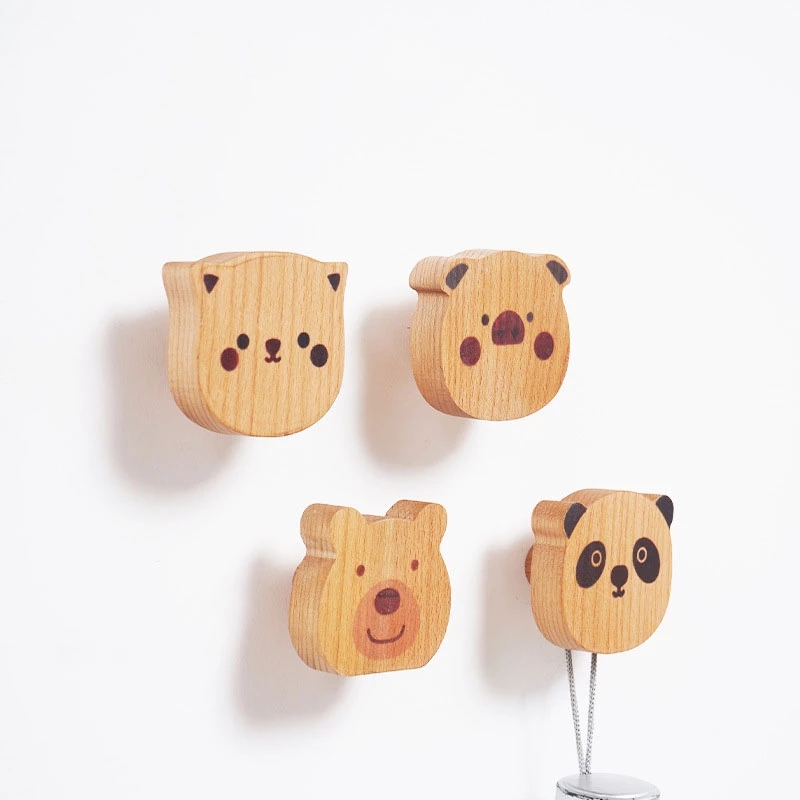 Wooden Cute Animal Coat Hook S - Interior Design Home のレビューと価格