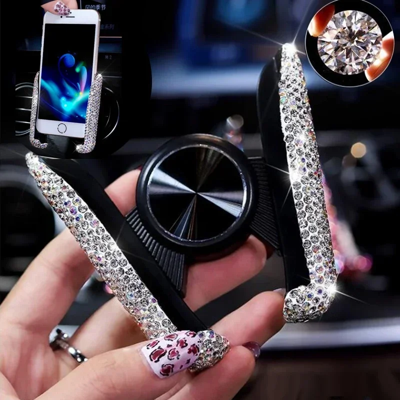 New Car Phone Holder Diamond C - Interior Design Texture のレビューと価格