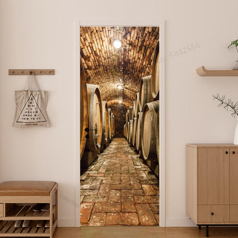 Imitation Wood Door Sticker Re - Interior Design Home のレビューと価格