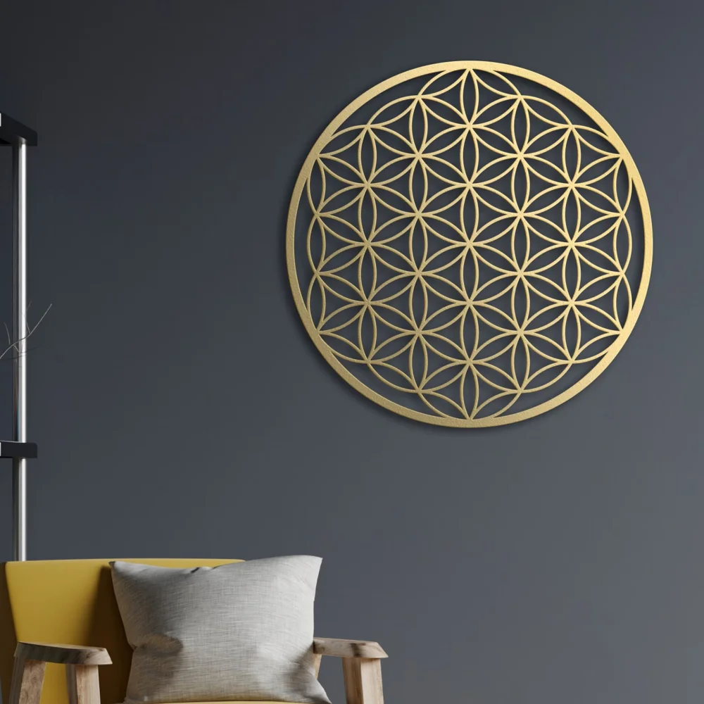 Flower of Life Metal Wall Art  - Interior Design Modern のレビューと価格