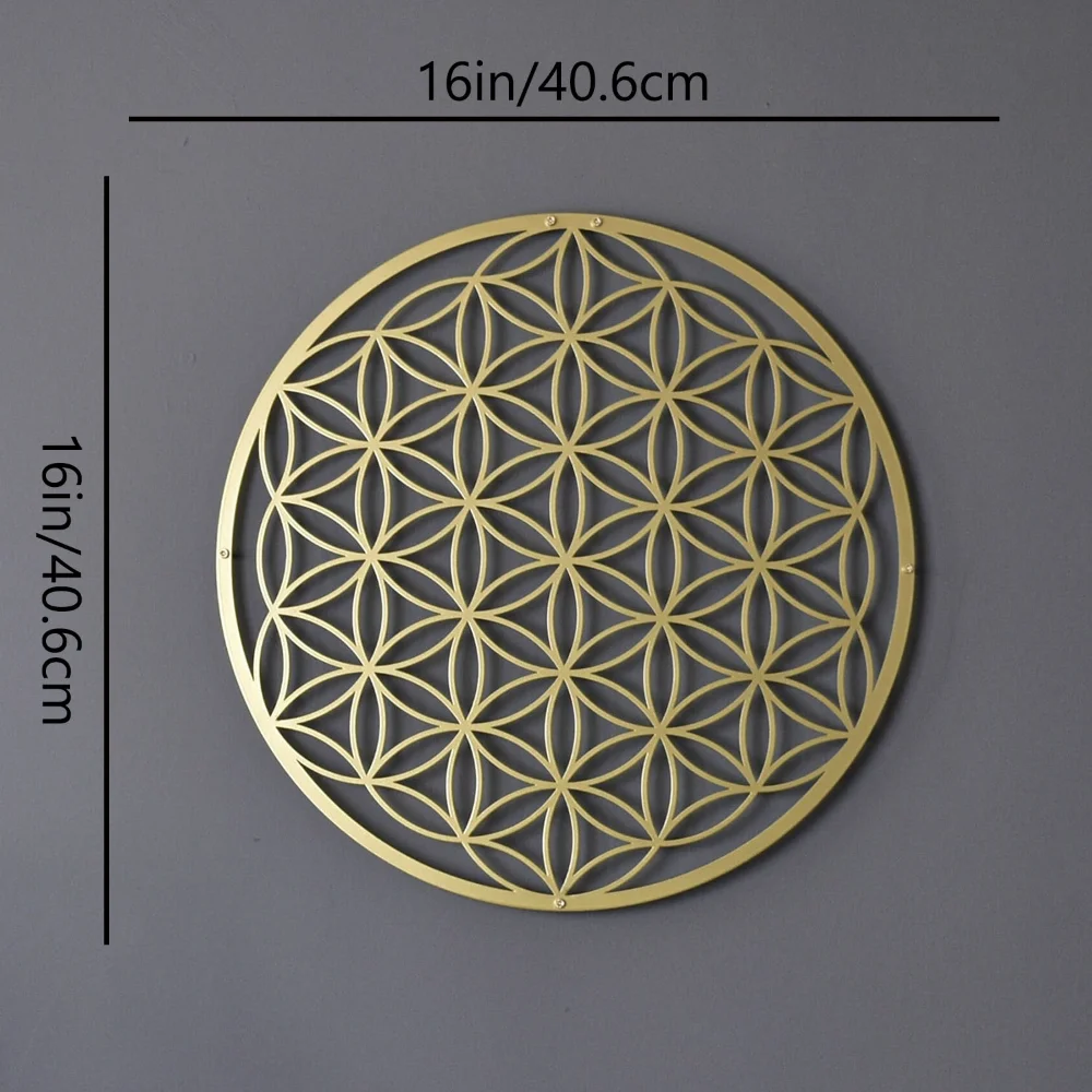 Flower of Life Metal Wall Art  - Interior Design Modern のレビューと価格