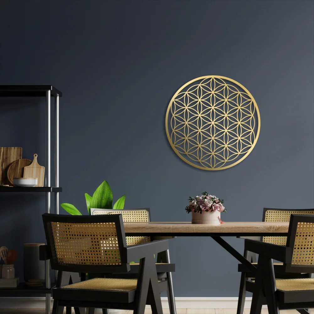 Flower of Life Metal Wall Art  - Interior Design Modern のレビューと価格
