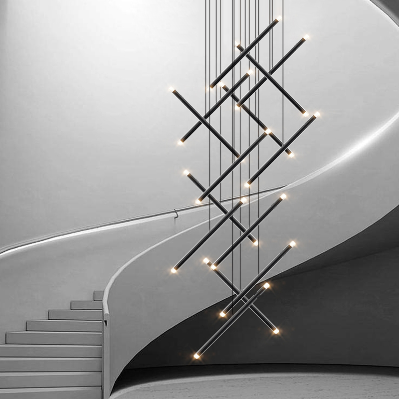 Modern Chandelier LED Stair Ch - Interior Design Hall のレビューと価格