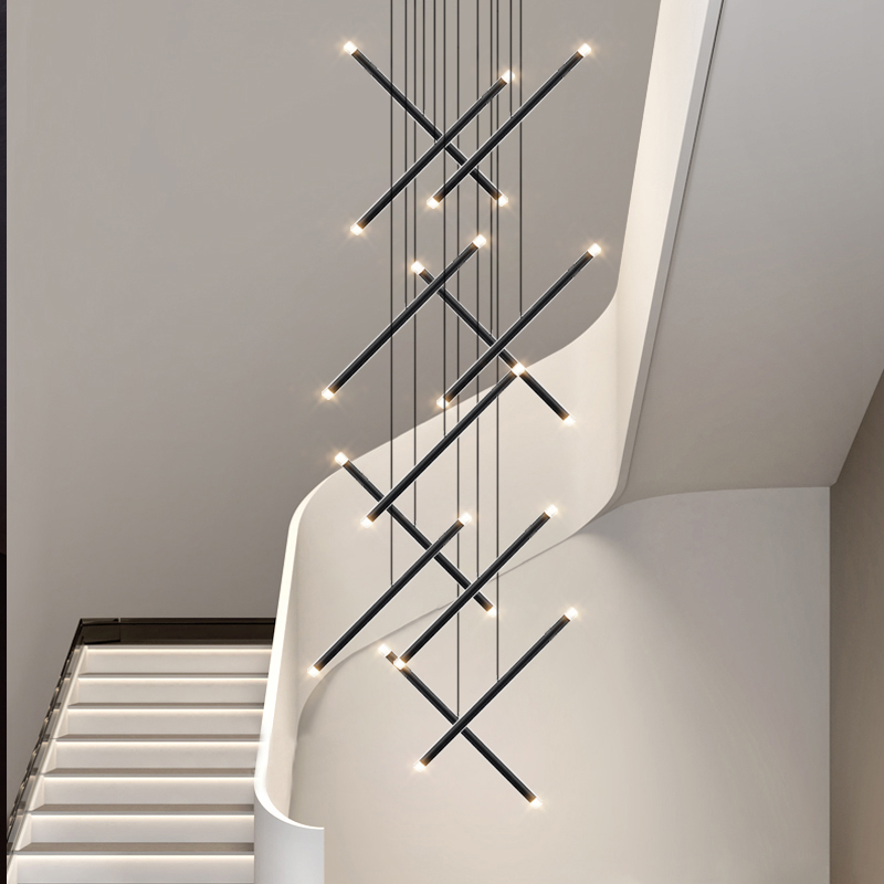 Modern Chandelier LED Stair Ch - Interior Design Hall のレビューと価格