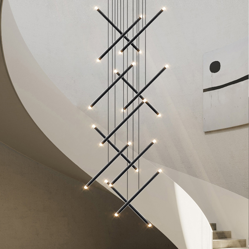 Modern Chandelier LED Stair Ch - Interior Design Hall のレビューと価格