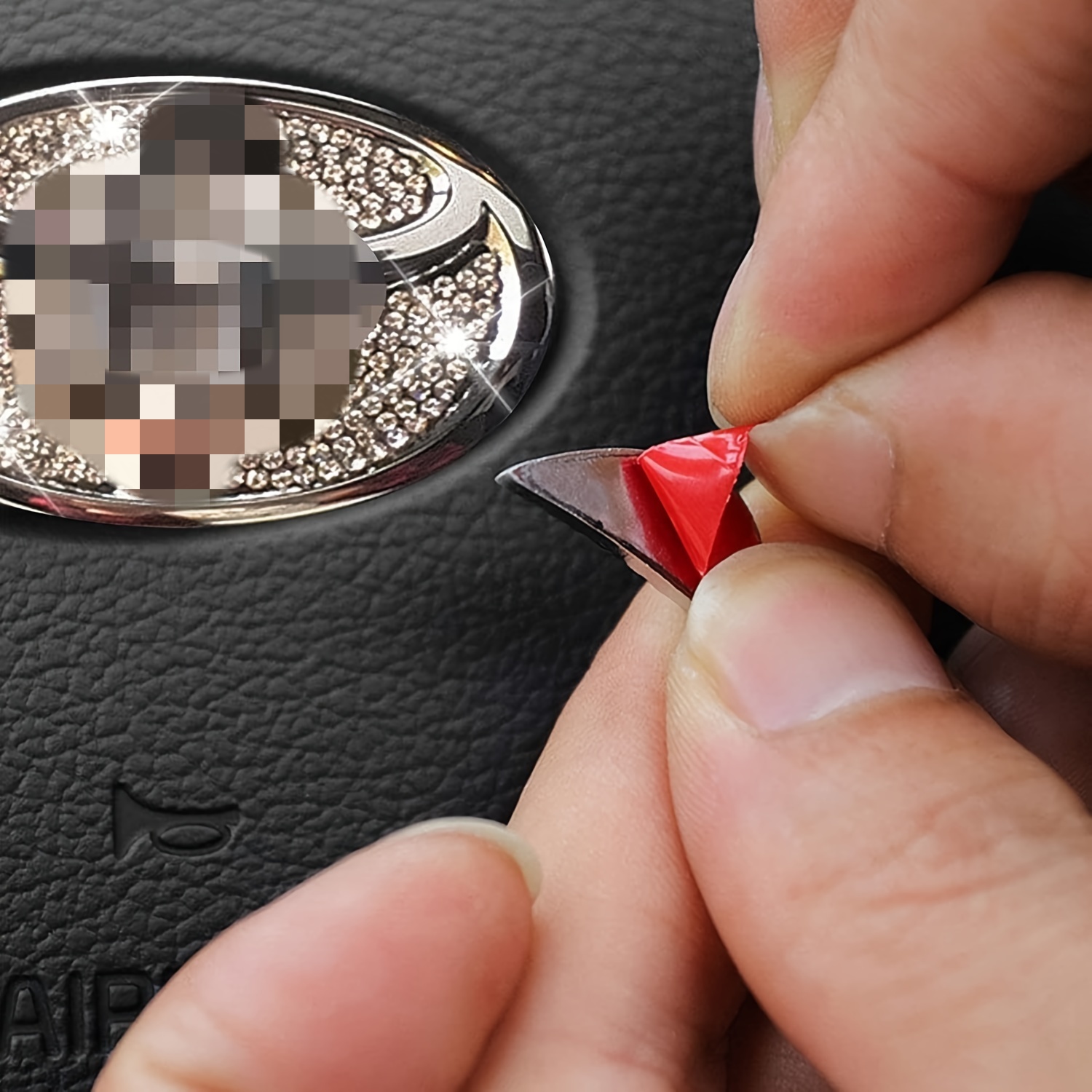 Car Steering Wheel Sticker Cry - Interior Design Texture のレビューと価格