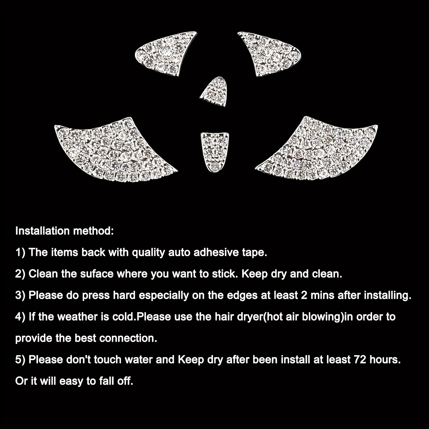 Car Steering Wheel Sticker Cry - Interior Design Texture のレビューと価格