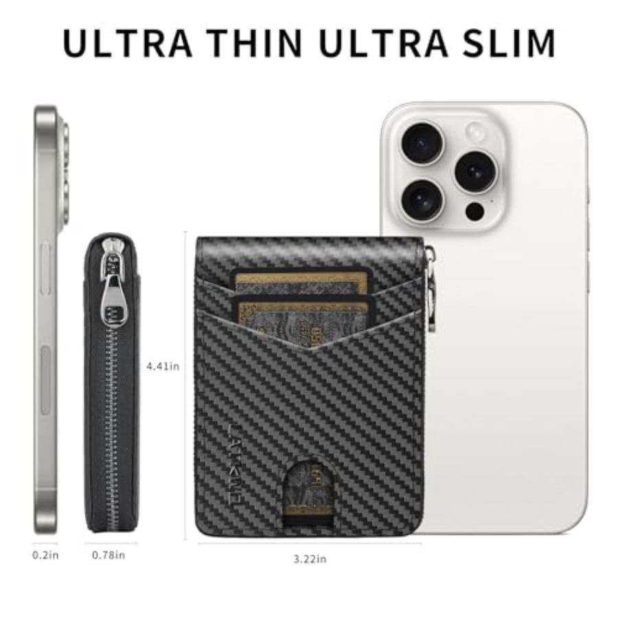 Men's RFID Blocking Zipper Lar - Interior Design Id のレビューと価格