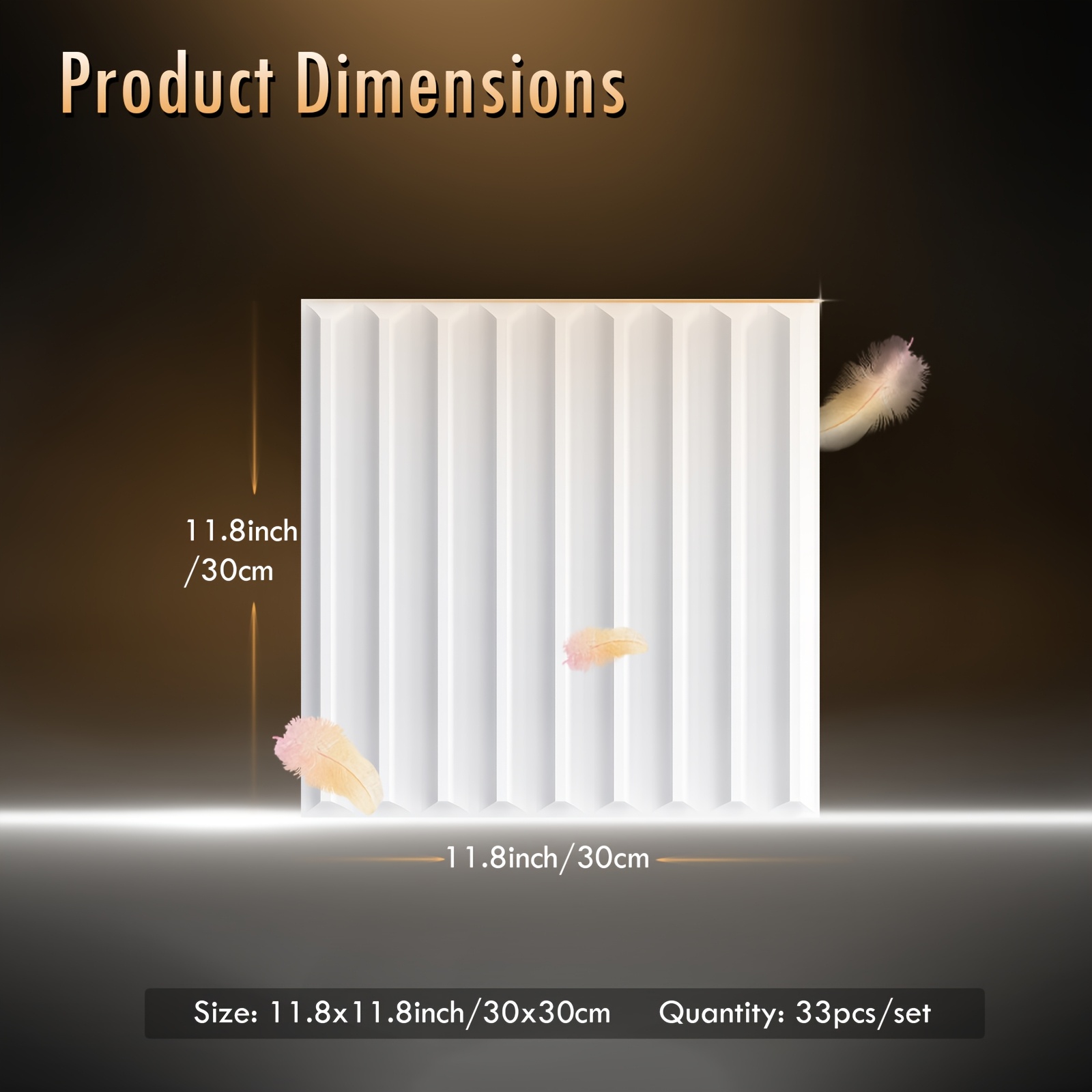 33-Piece 3D Wall Panel Set – M - Interior Design Modern のレビューと価格