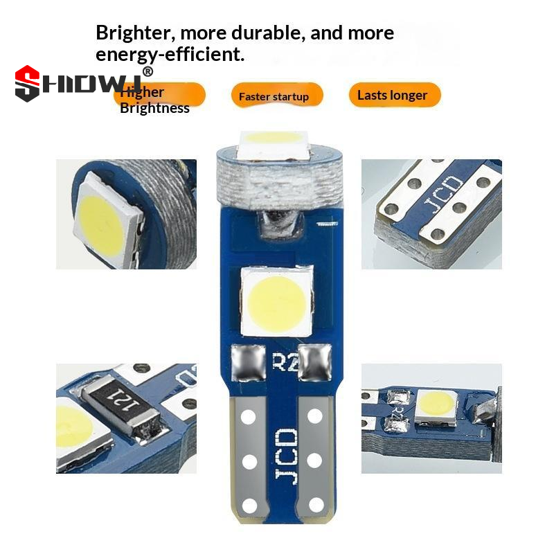 10Pcs T5 Led Bulb Canbus W3W 7 - Interior Design Icon のレビューと価格