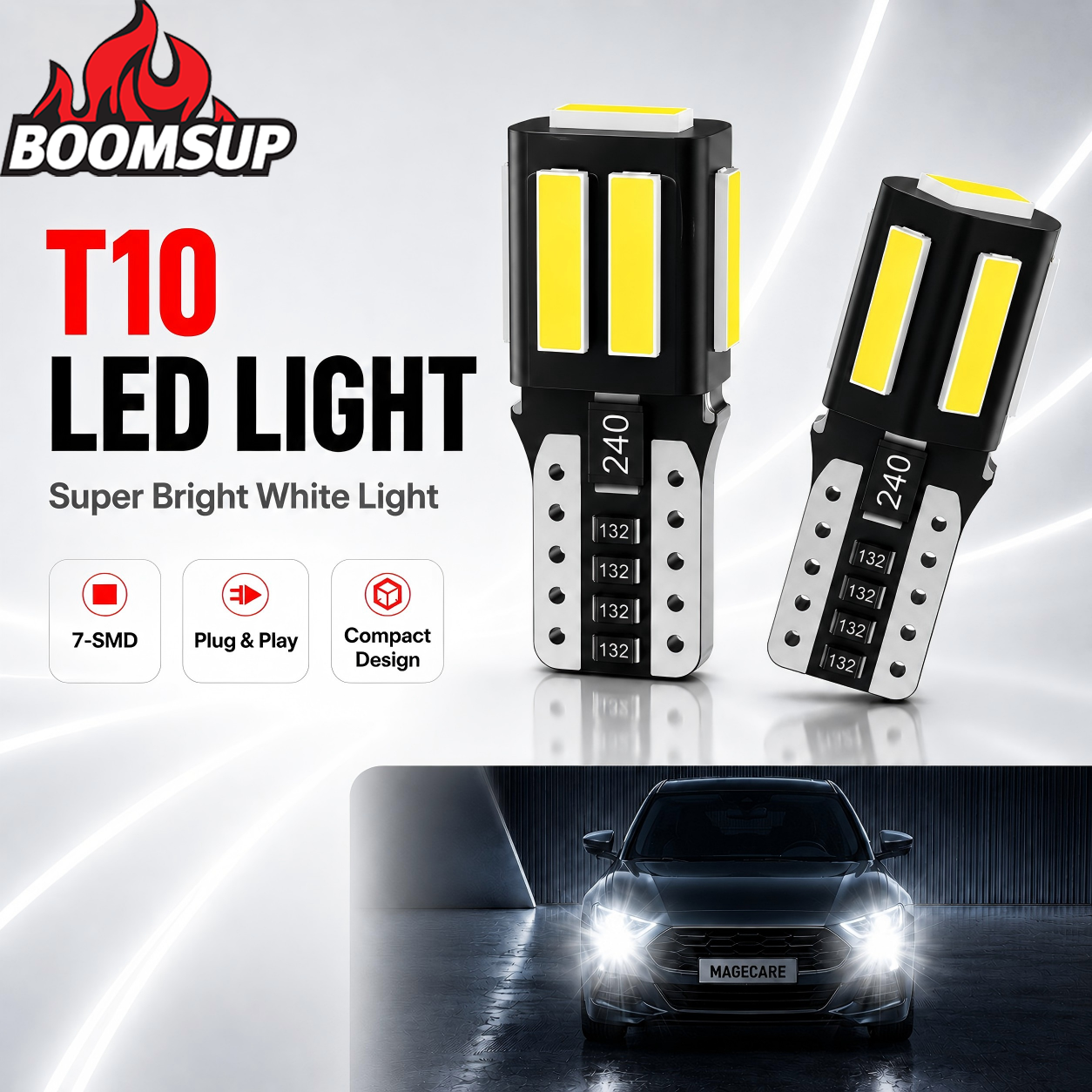 T10 W5W LED Light 168 194 2825 - Interior Design Icon のレビューと価格