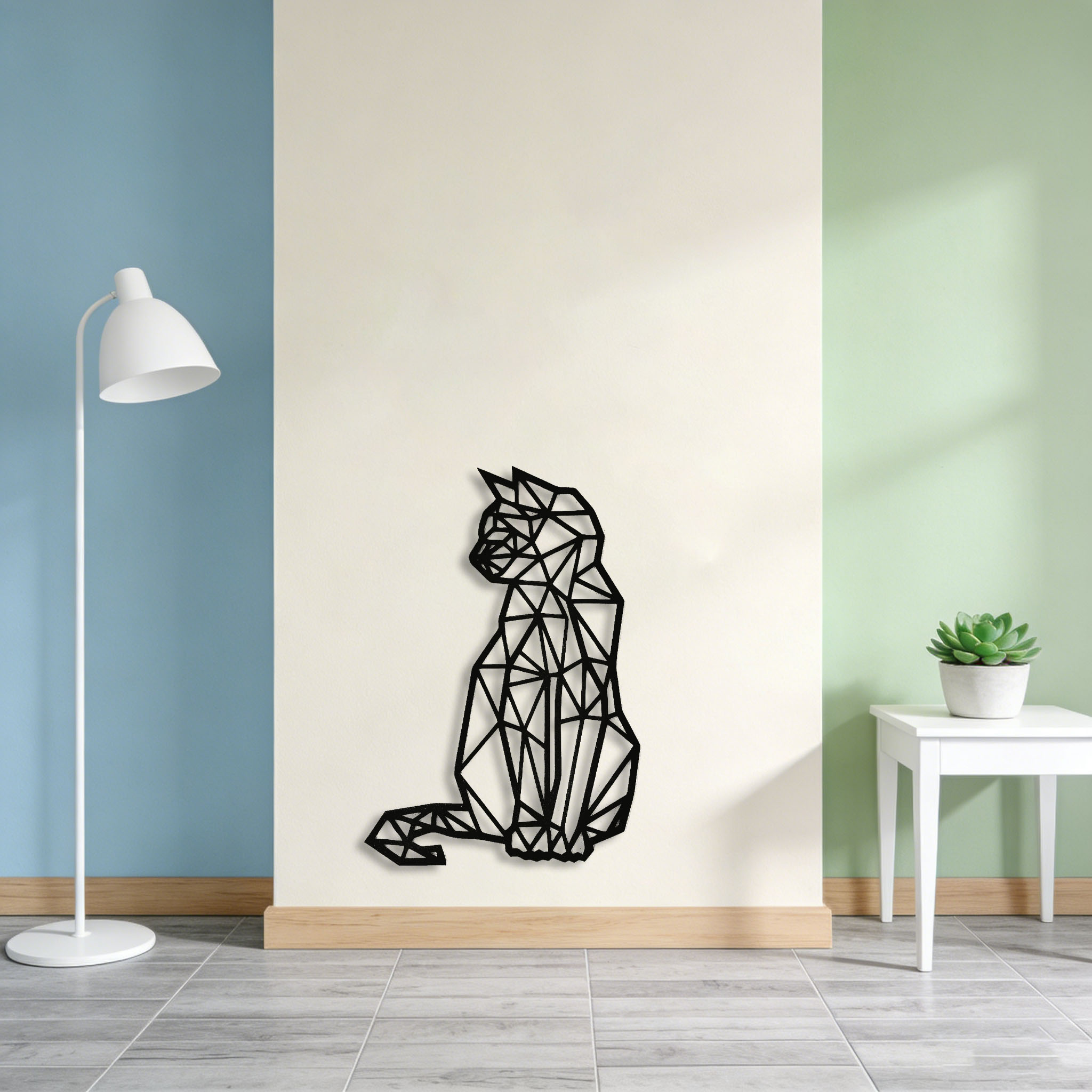 CIFBUY Iron Wall Art Metal Cat - Interior Design Home のレビューと価格