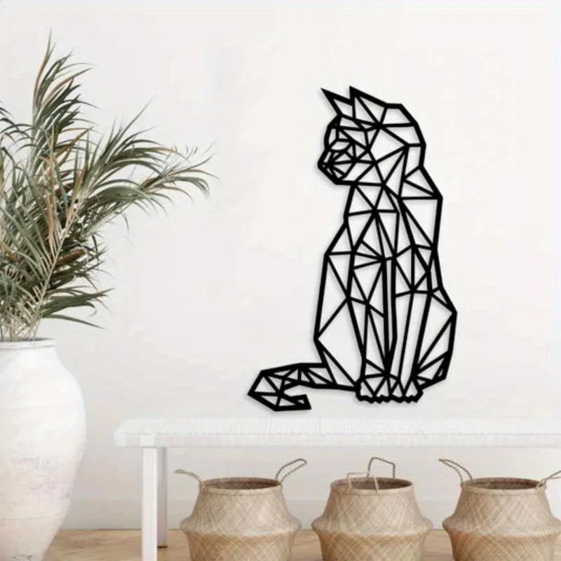CIFBUY Iron Wall Art Metal Cat - Interior Design Home のレビューと価格