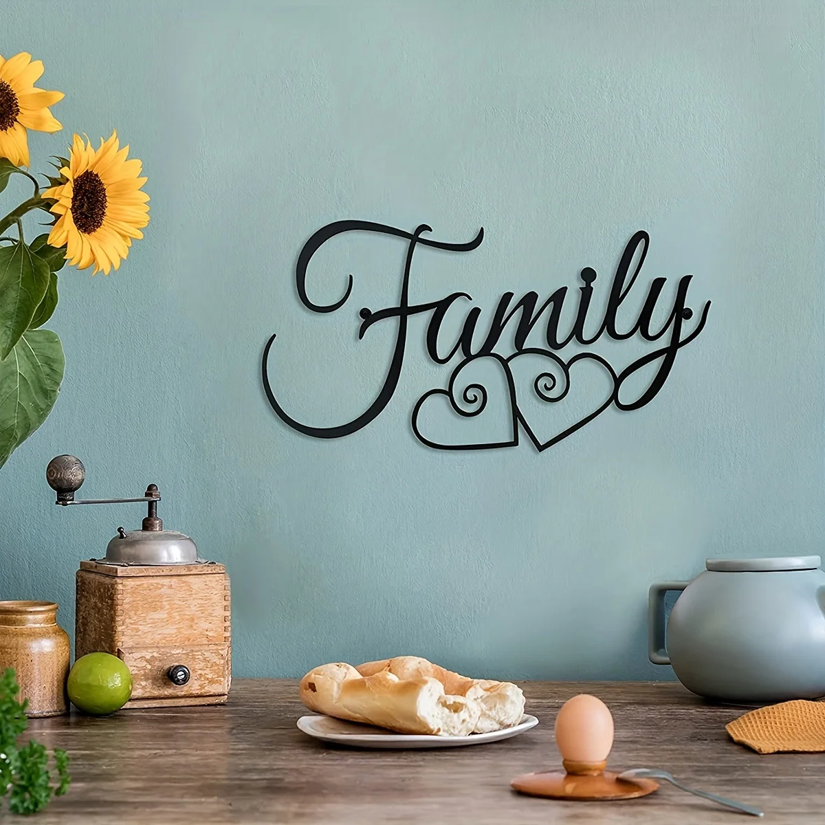 CIFBUY Family Wall Sign Metal  - Interior Design Modern のレビューと価格