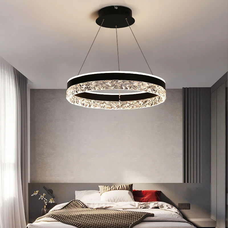Modern Luxury Crystal LED Pend - Interior Design Hall のレビューと価格