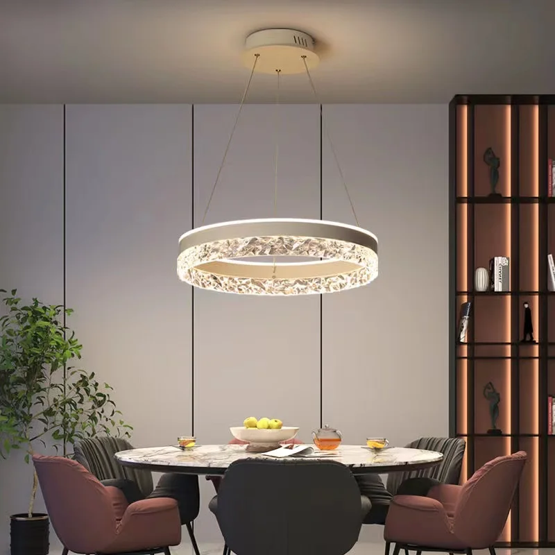 Modern Luxury Crystal LED Pend - Interior Design Hall のレビューと価格