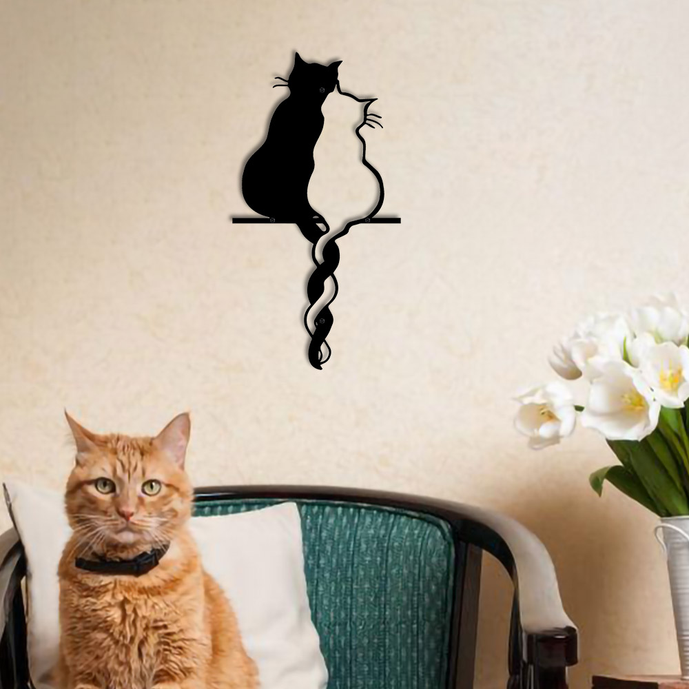 Metal Lovers Cat Wall Art Hang - Interior Design Modern のレビューと価格