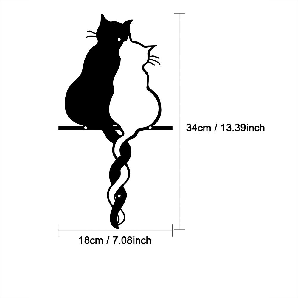 Metal Lovers Cat Wall Art Hang - Interior Design Modern のレビューと価格