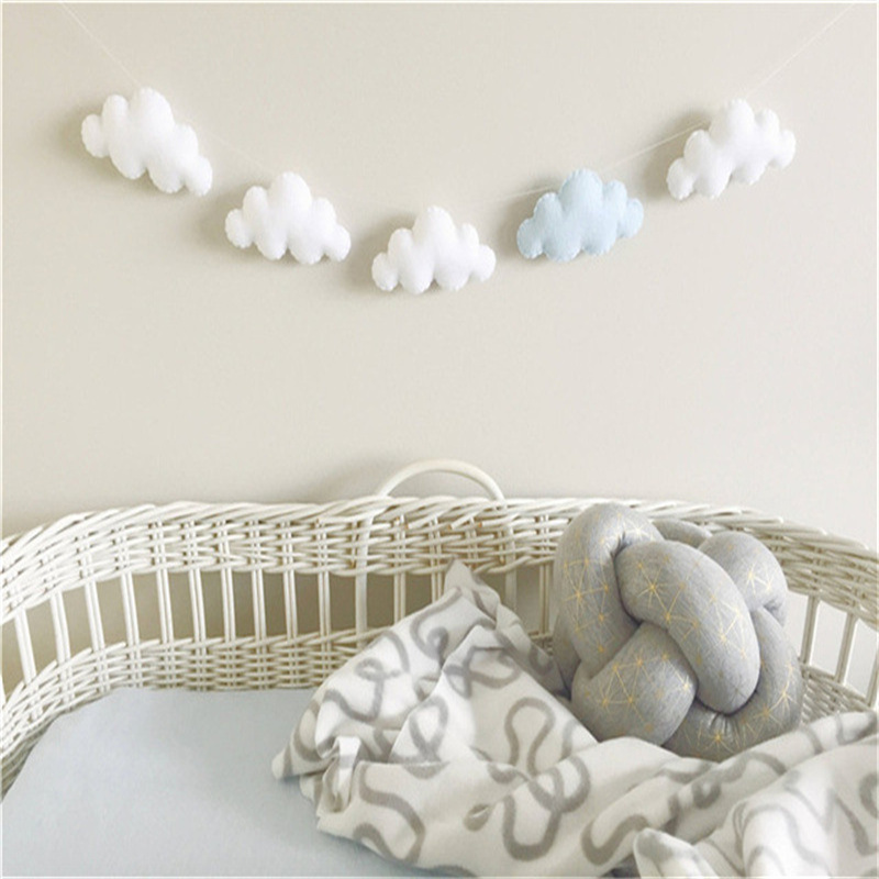 Nordic Felt Cloud Garlands Str - Interior Design Modern のレビューと価格