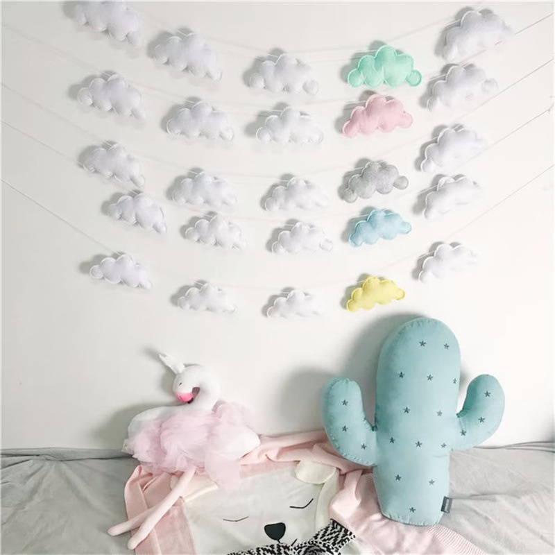 Nordic Felt Cloud Garlands Str - Interior Design Modern のレビューと価格