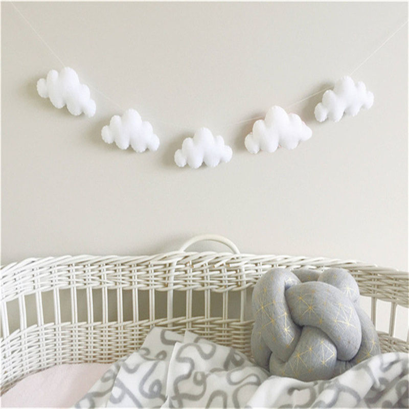 Nordic Felt Cloud Garlands Str - Interior Design Modern のレビューと価格